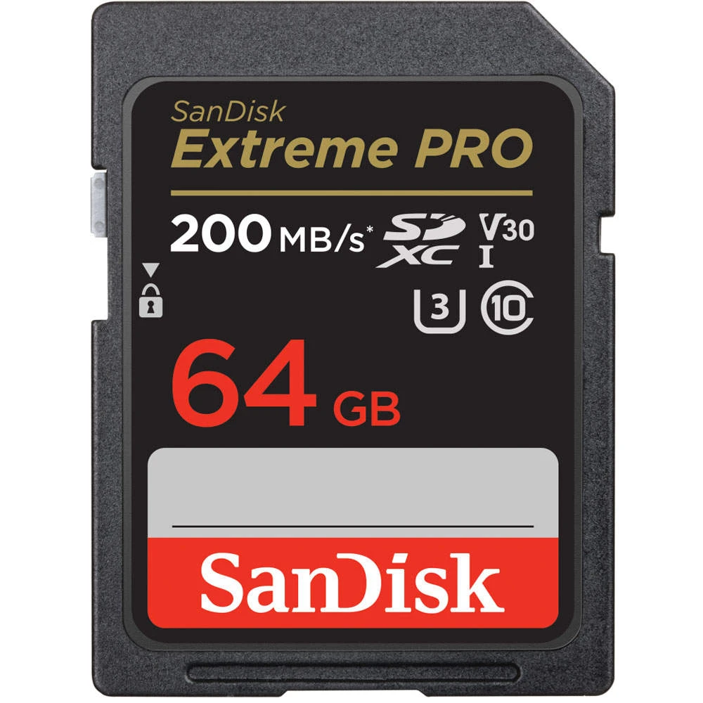 SanDisk Extreme Pro SDXC 64GB UHS-I Class 10 Memory Card | Read 200MB/s | 4K 1 SanDisk Extreme Pro SDXC 64GB UHS-I Class 10 Memory Card | Read 200MB/s | 4K