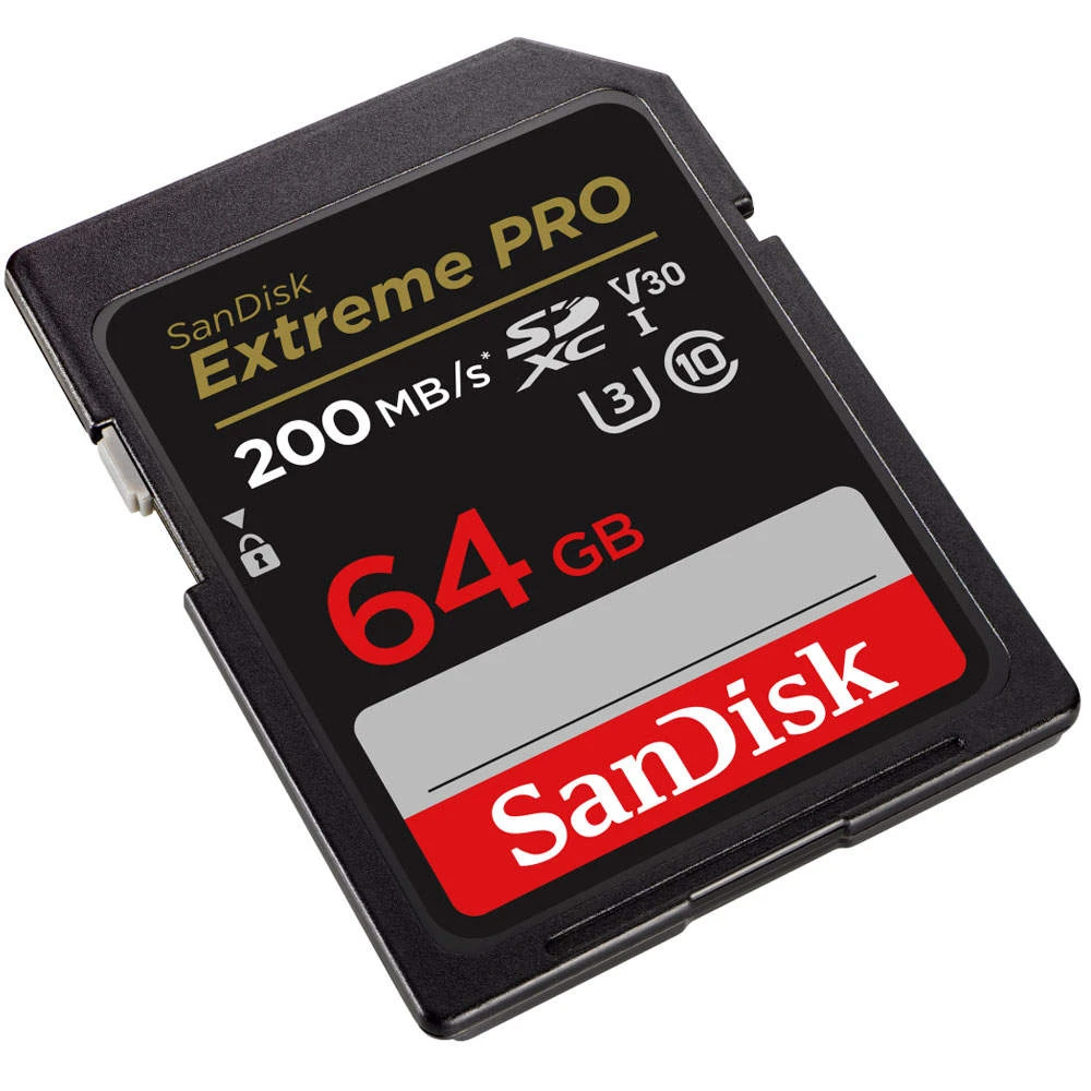 SanDisk Extreme Pro SDXC 64GB UHS-I Class 10 Memory Card | Read 200MB/s | 4K 2 SanDisk Extreme Pro SDXC 64GB UHS-I Class 10 Memory Card | Read 200MB/s | 4K - Image 2