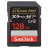 SanDisk SDXC Extreme Pro 128GB | 200MBs | UHS-I Class 10 Memory Card