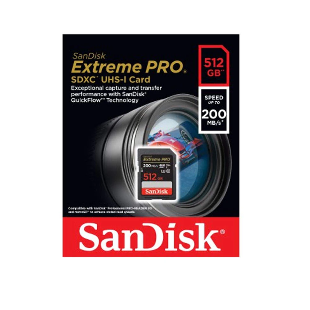 SanDisk SDXC Extreme Pro 512GB | 200MBs | UHS-I Class 10 Memory Card 3 SanDisk SDXC Extreme Pro 512GB | 200MBs | UHS-I Class 10 Memory Card - Image 3