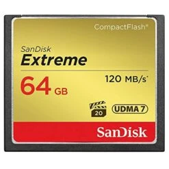 SanDisk CF Extreme 64GB Memory Card 120MB/s Read Speed, 85MB/s Write Speed