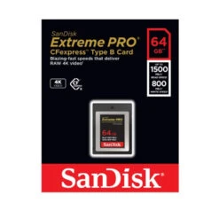 SanDisk 64GB CF Express PRO Type B Memory Card | Read 1500MB/S | Writes 800MB/S -Camera Gear Store 00186484 3
