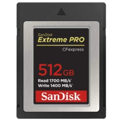SanDisk 512GB CF Express PRO Type B Memory Card | Read 1700MB/S | Writes 1400MB/S
