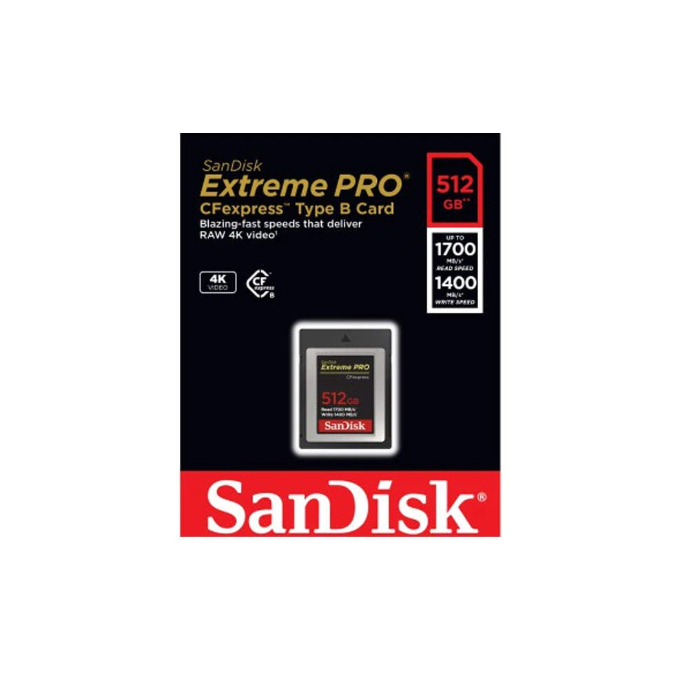 SanDisk 512GB CF Express PRO Type B Memory Card | Read 1700MB/S | Writes 1400MB/S 3 SanDisk 512GB CF Express PRO Type B Memory Card | Read 1700MB/S | Writes 1400MB/S - Image 3