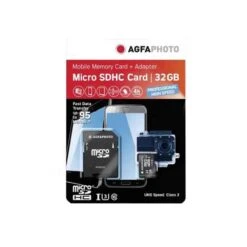 AgfaPhoto 32GB Micro SDXC UHS-1 U3 V30 Memory Card With Adapter