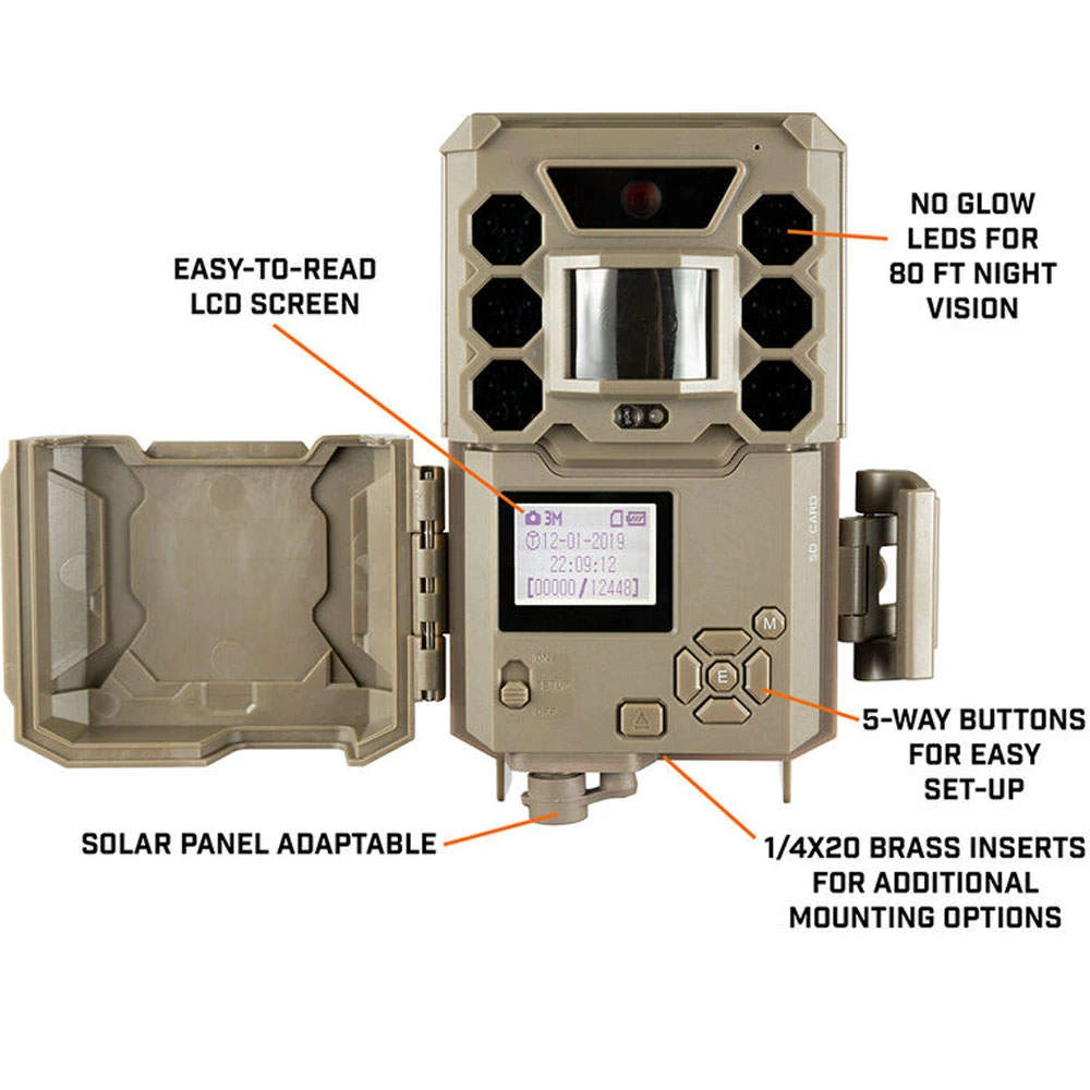Bushnell Core No Glow Wildlife Camera | Tan | 24MP | 36 LEDS | 0.3-Sec Trigger 2 Bushnell Core No Glow Wildlife Camera | Tan | 24MP | 36 LEDS | 0.3-Sec Trigger - Image 2