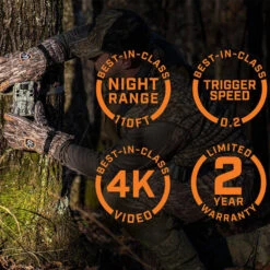 Bushnell Core S-4K 30mp No Glow Trail Camera | Camo | 30MP | 0.2 Sec Trigger | 4K Video -Camera Gear Store 18119949M 5