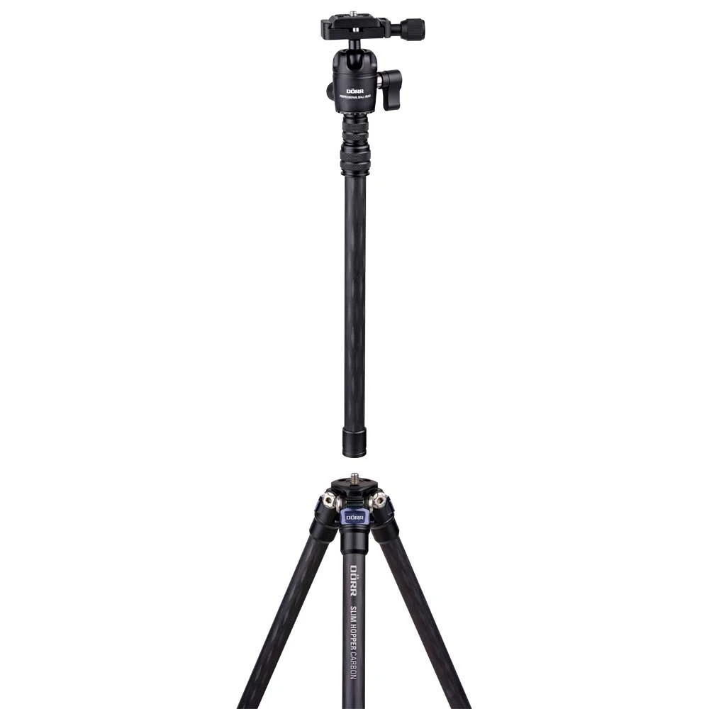 Dorr Slim Hopper Carbon 3 Section Tripod With Ball Head 1 Dorr Slim Hopper Carbon 3 Section Tripod With Ball Head