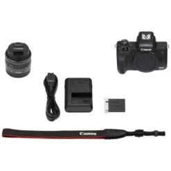 Canon EOS M50 Mark II Camera With 15-45mm Lens -Camera Gear Store 4728C034AA 4