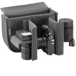 Billingham Hadley Small Shoulder Bag - Black FibreNyte Black Leather -Camera Gear Store 503302 01 3