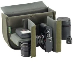 Billingham Hadley Small Shoulder Bag - Khaki Canvas Tan Leather -Camera Gear Store 503333 70 3