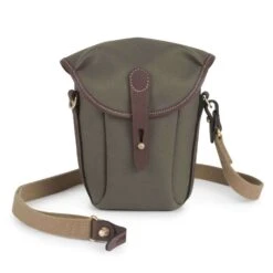 Billingham Galbin 10 Binocular Case | 1.9L Capacity | Sage FibreNyte & Chocolate Leather