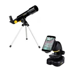 National Geographic Telescope + Microscope Compact With Smartphone Holder