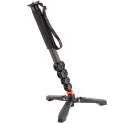3 Legged Thing Alana Monopod Kit With DocZ2 Foot Stabiliser | Darkness | Carbon Fibre -Camera Gear Store ALANAKITDARK 2