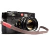 Bronkey Tokyo #202 Leather Wrist Camera Strap - Brown And Red