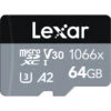 Lexar Professional 1066x MicroSDXC 64GB UHS-I SILVER Series Memory Card