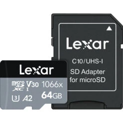 Lexar Professional 1066x MicroSDXC 64GB UHS-I SILVER Series Memory Card -Camera Gear Store LMS1066064G BNANG 2