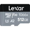 Lexar Professional 1066x MicroSDXC 512GB UHS-I SILVER Series Memory Card