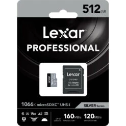 Lexar Professional 1066x MicroSDXC 512GB UHS-I SILVER Series Memory Card -Camera Gear Store LMS1066512G BNANG 3