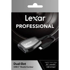 Lexar Professional USB-C Dual-Slot Reader For SD / Micro SD 12 Lexar Professional USB-C Dual-Slot Reader For SD / Micro SD -Camera Gear Store LRW470U RNHNG 5