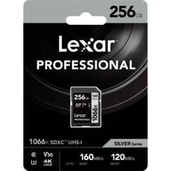 Lexar Professional 256GB 1066x SDXC UHS-I SILVER Series Memory Card -Camera Gear Store LSD1066256G BNNNG 2