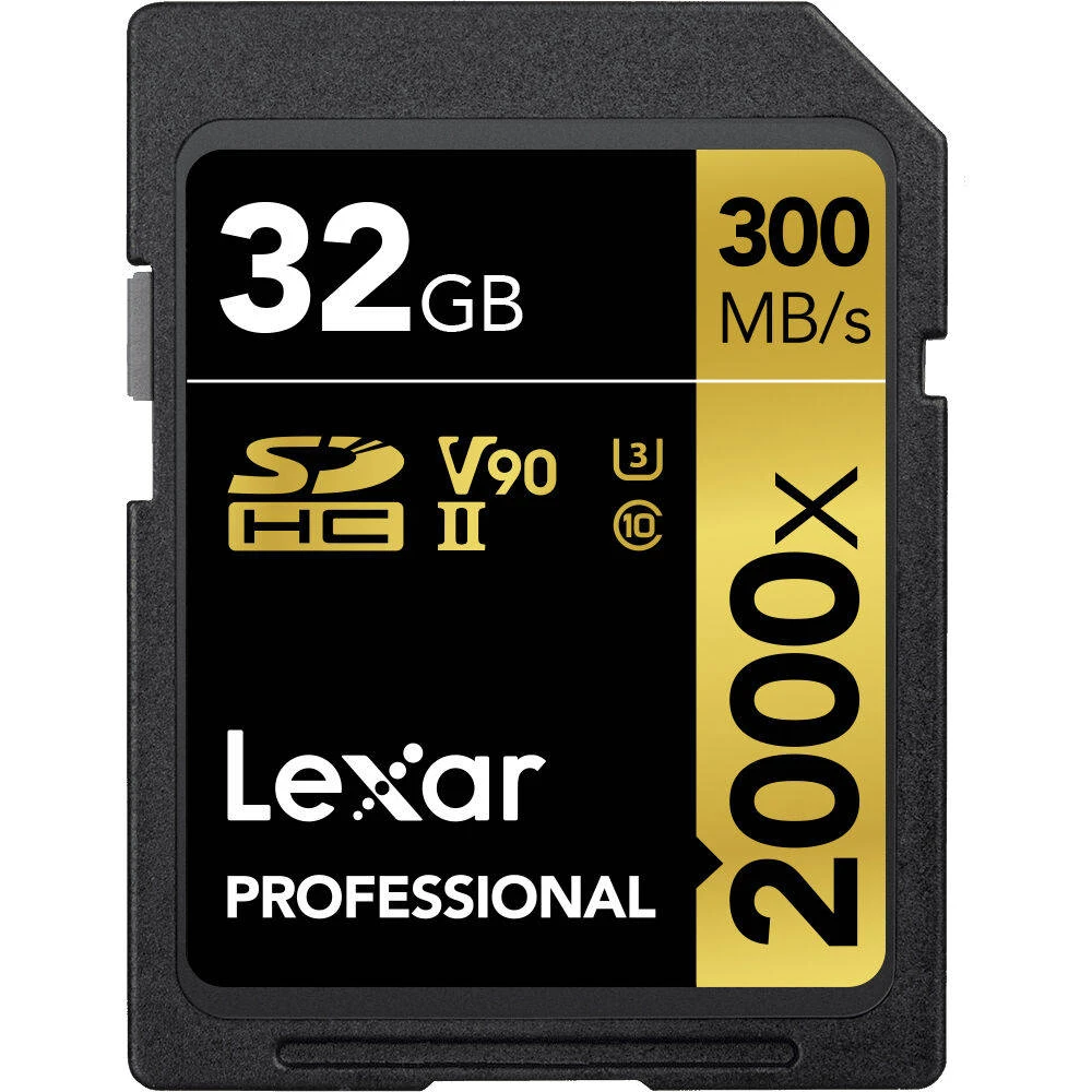 Lexar Professional 2000x 32GB SDHC UHS-II Memory Card 1 Lexar Professional 2000x 32GB SDHC UHS-II Memory Card