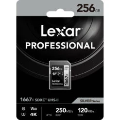 Lexar 256GB Professional 1667x SDXC UHS-II Memory Card 7 Lexar 256GB Professional 1667x SDXC UHS-II Memory Card -Camera Gear Store LSD256CB1667 2
