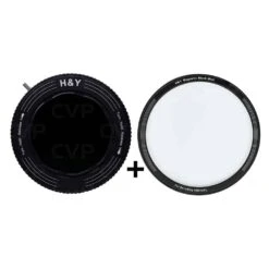 H&Y Black Mist 1/4 Magnetic Clip-on Filter With REVORING VND&CPL Bundles (46-62mm And 67-82mm) Bundl
