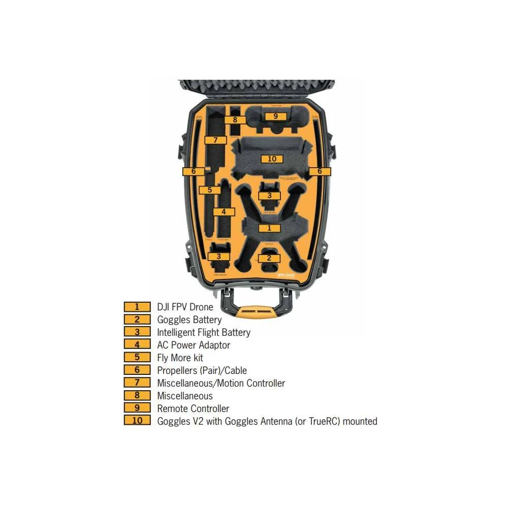HPRC 3600 Combo Backpack For DJI FPV 6 HPRC 3600 Combo Backpack For DJI FPV - Image 6