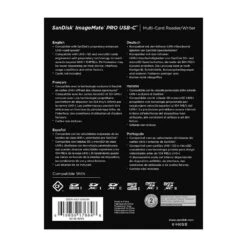 SanDisk ImageMate PRO USB-C Multi-Card Reader & Writer 5 SanDisk ImageMate PRO USB-C Multi-Card Reader & Writer -Camera Gear Store SDDR A631 GNGNN 2