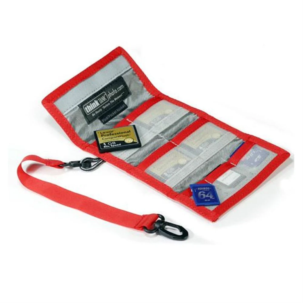 Think Tank Pee Wee Pixel Pocket Rocket Memory Card Holder - Red 2 Think Tank Pee Wee Pixel Pocket Rocket Memory Card Holder - Red - Image 2