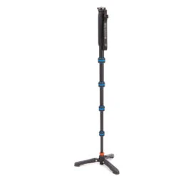 3 Legged Thing Taylor 2.0 Monopod Kit With DocZ2 Foot Stabiliser | Blue | Magnesium Alloy